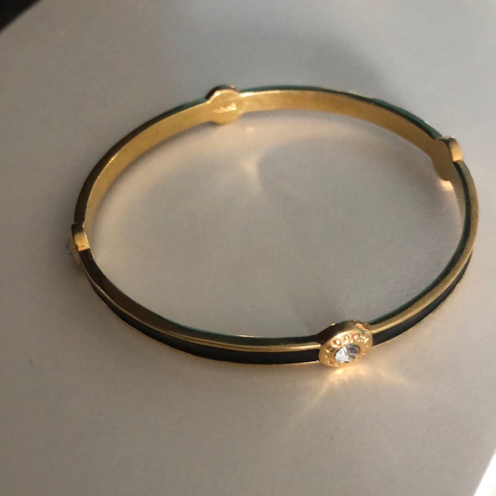 Coach black and gold bangle